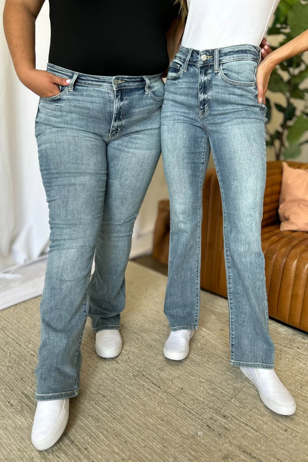 Judy Blue Full Size Medium Rise Bootcut Jeans Judy Blue
