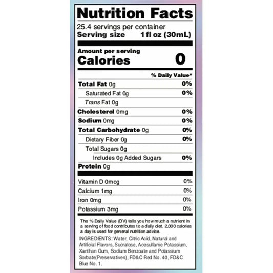 Sugar Free Unicorn Syrup drinks