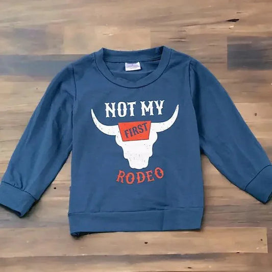 Not My First Rodeo" Graphic Sweatshirt Sweatshirt L