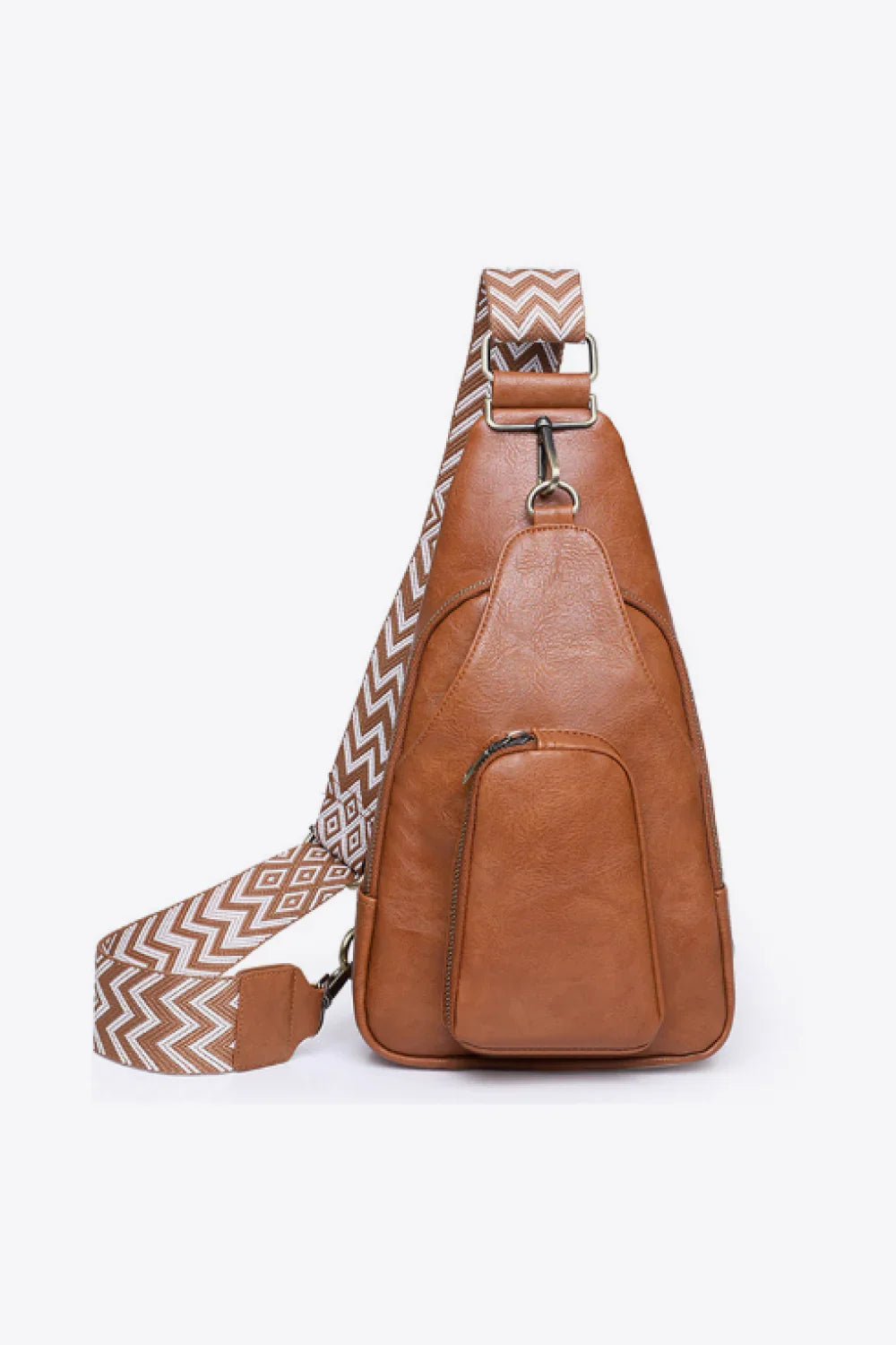 Adored Take A Trip PU Leather Sling Bag Bags/Totes Ochre One Size