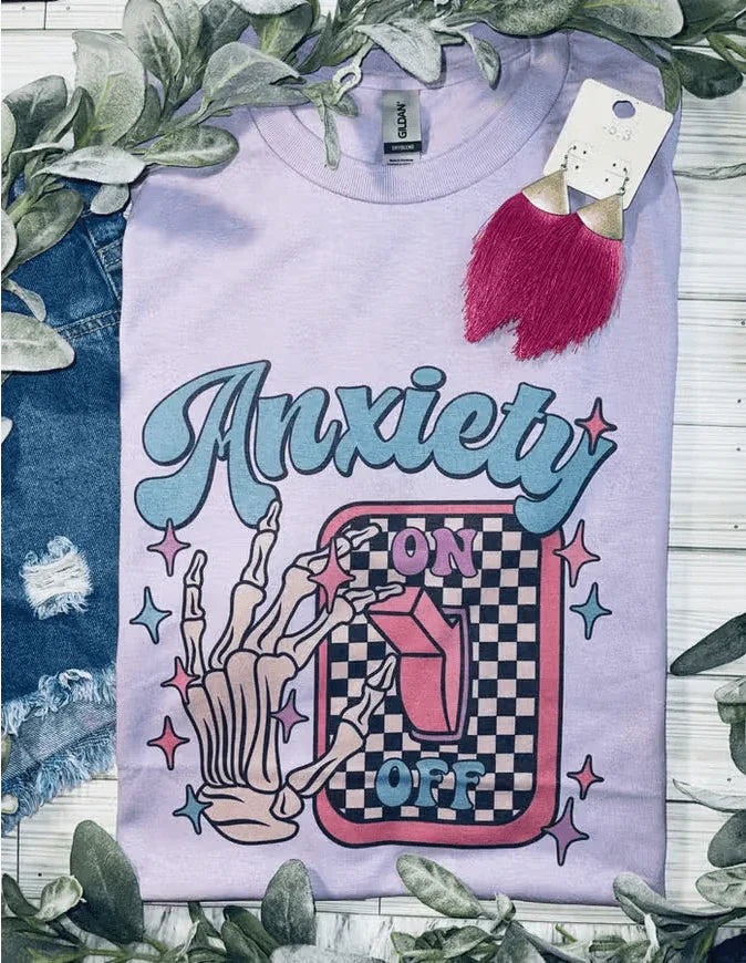 Anxiety Light Switch (T-Shirt) shirt Lilac
