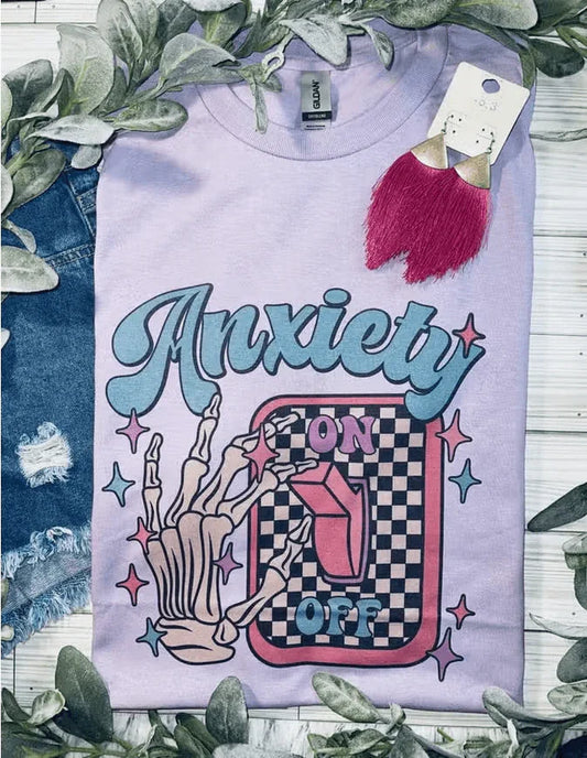 Anxiety Light Switch (T-Shirt) shirt Lilac
