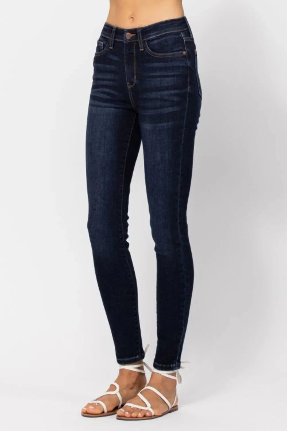 Judy Blue Full Size High Waist Handsand Skinny Jeans Judy Blue