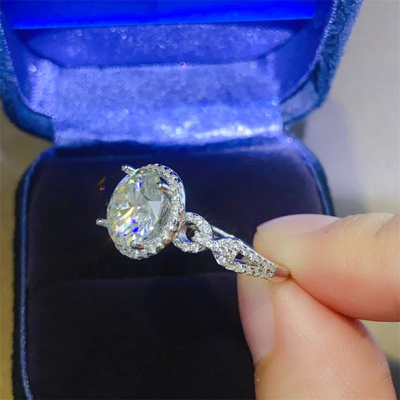 3 Carat 925 Sterling Silver Moissanite Ring ring