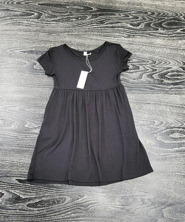 BAMBOO LITTLE PRINCESS DRESS FOR KIDS Childrens dress BLACK