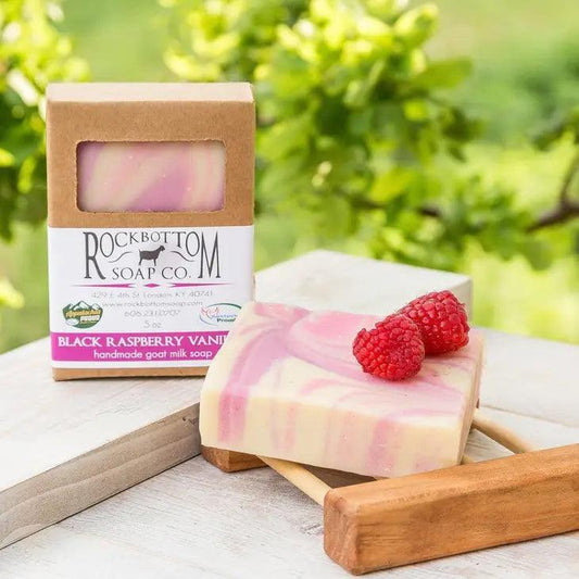 Black Raspberry Vanilla Rock Bottom Goat Milk Soap soap