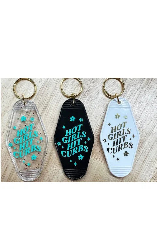 Hot Girls Hit Curbs Motel Key Chain One Size