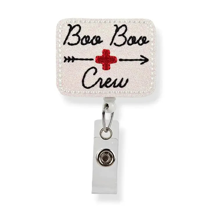 Boo Boo Crew Badge Pal badge reel