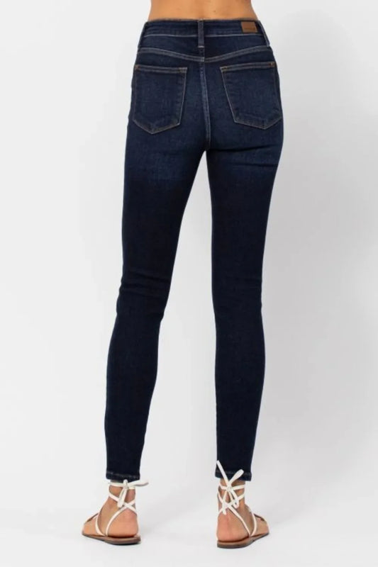 Judy Blue Full Size High Waist Handsand Skinny Jeans Judy Blue
