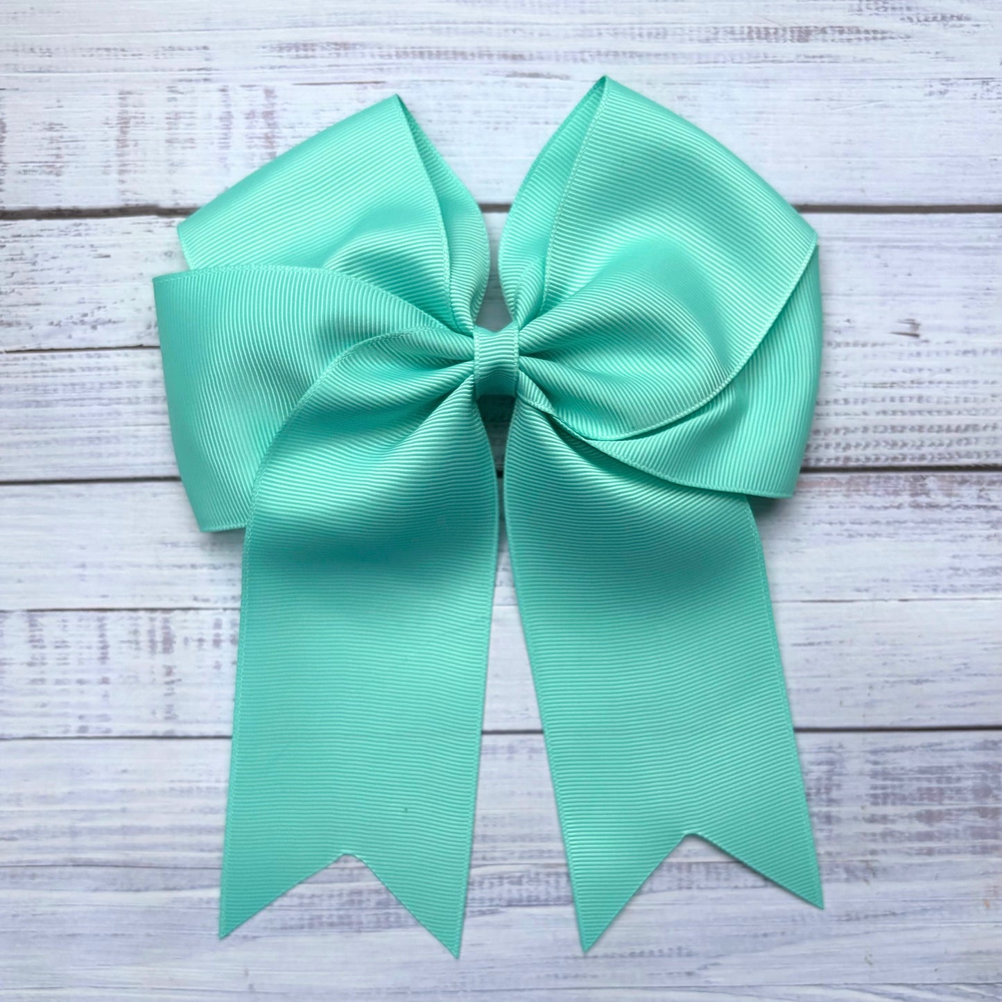 Cute Tale Bow Aqua Hair Bow