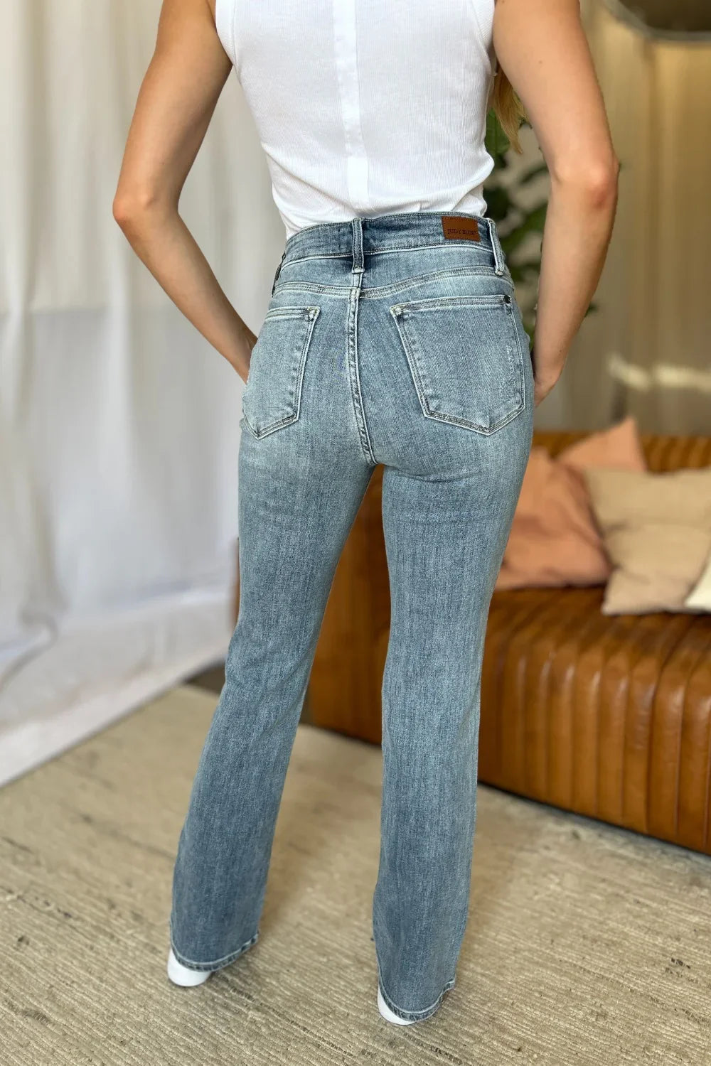 Judy Blue Full Size Medium Rise Bootcut Jeans Judy Blue