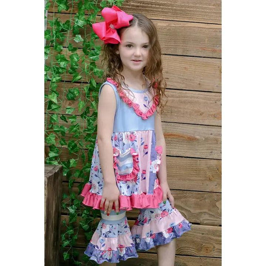 Pastel Floral 2 Piece Set Clothing Set 3XL