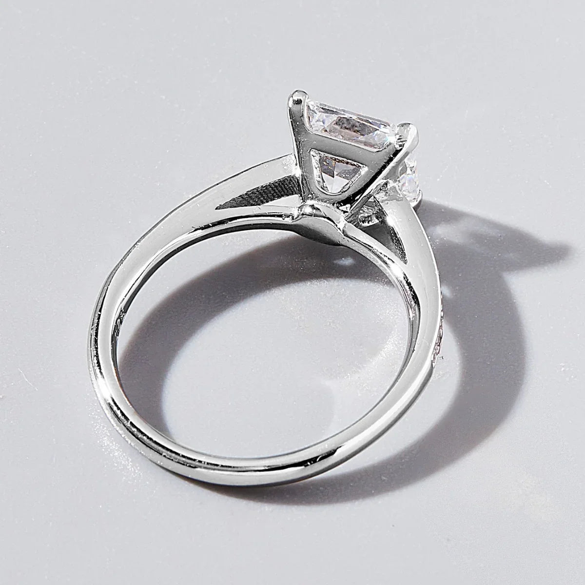 925 Sterling Silver Zircon Ring ring