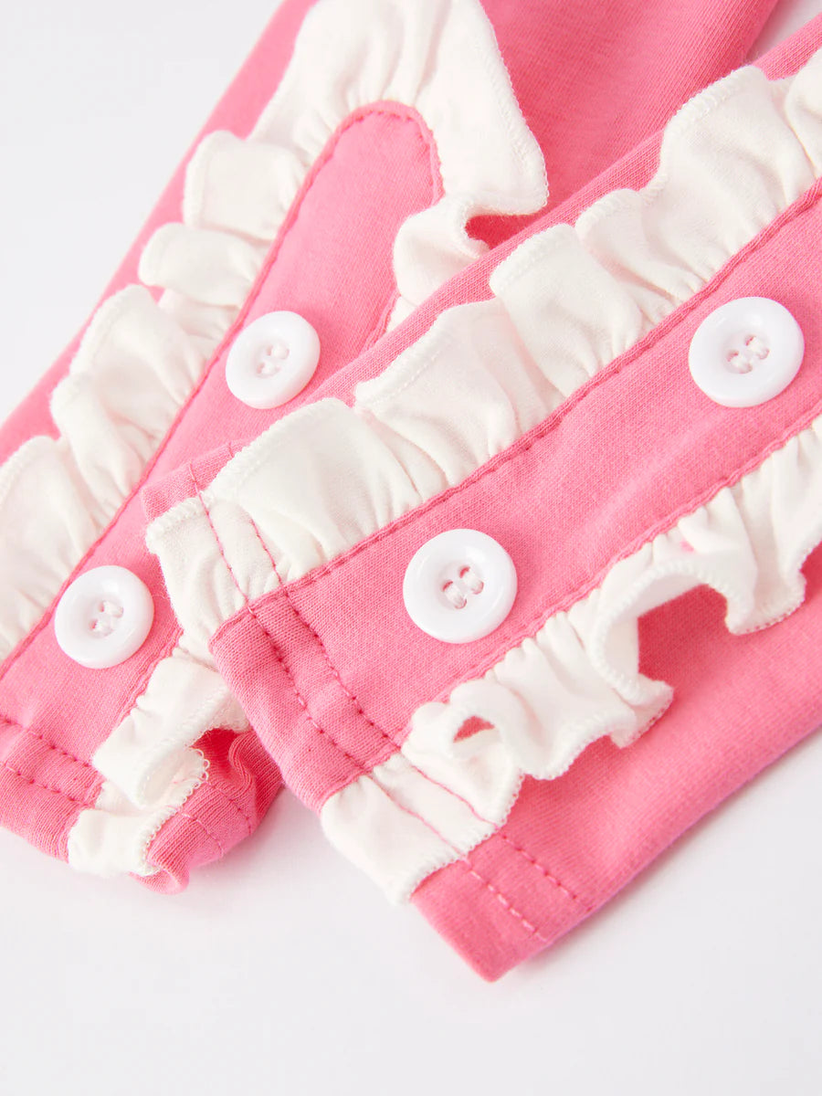 Football Smocking Bow Embroidered Girls Outfit Set Clothing Set