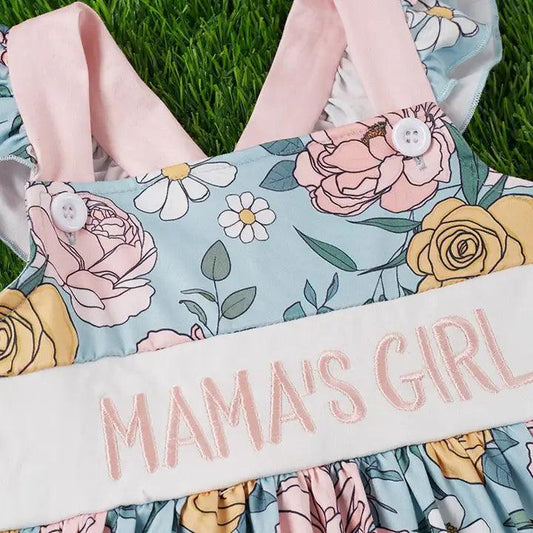 Mama's Girl" Floral Ruffle Dress dress