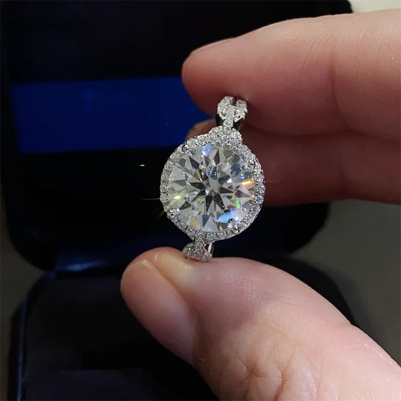 3 Carat 925 Sterling Silver Moissanite Ring ring