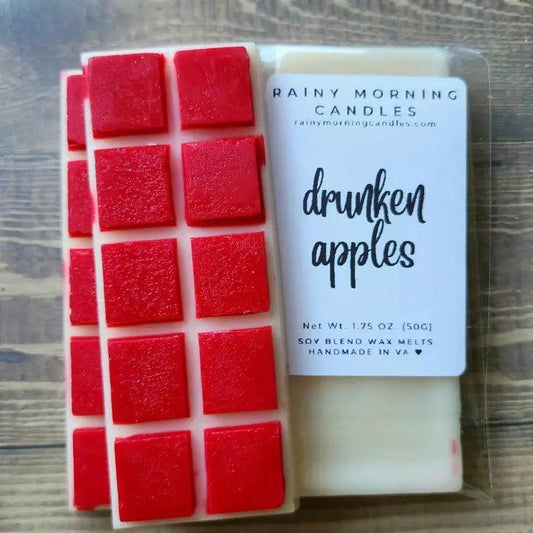 Drunken Apples | Apple + Bourbon Fall Wax Melts candles