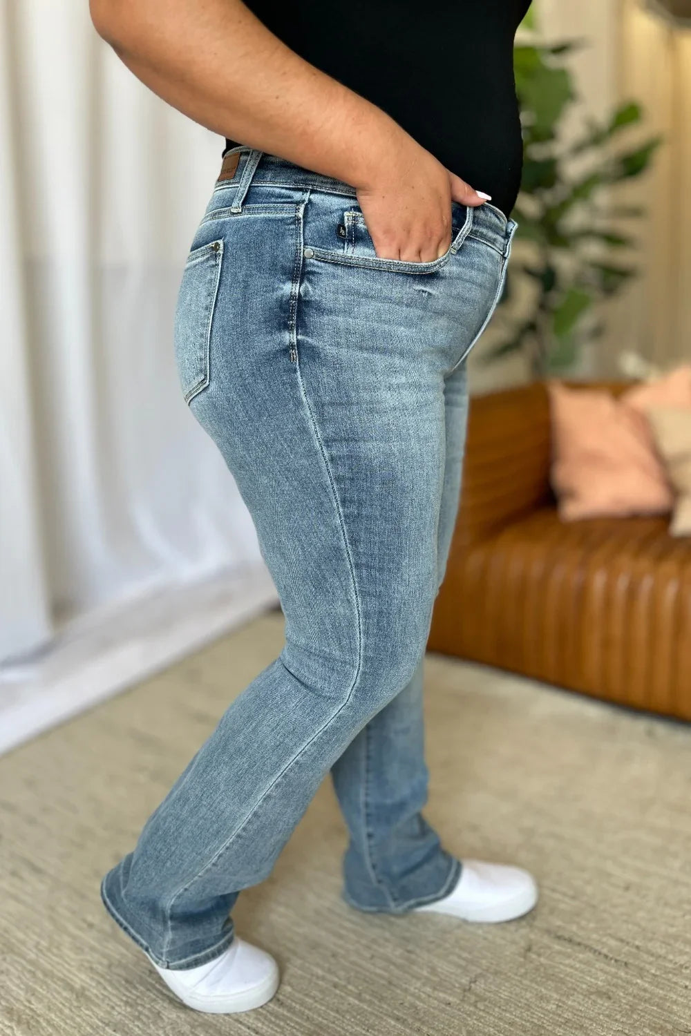 Judy Blue Full Size Medium Rise Bootcut Jeans Judy Blue