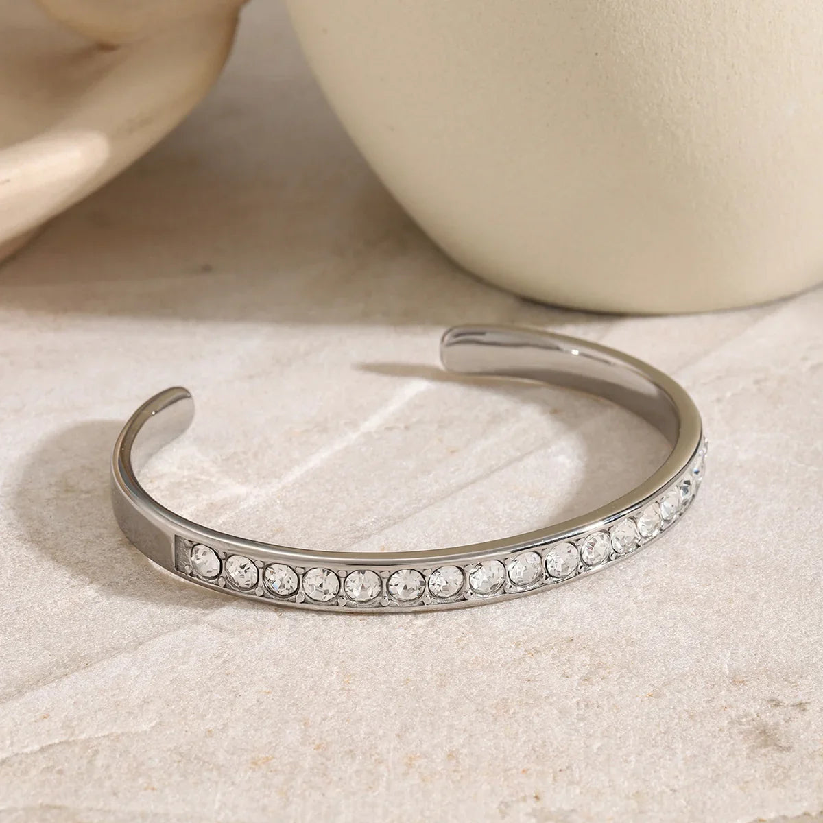 Stainless Steel Inlaid Zircon Bracelet Bracelet
