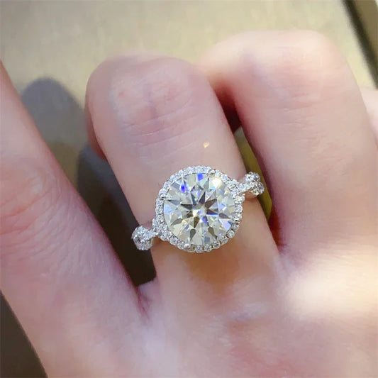 3 Carat 925 Sterling Silver Moissanite Ring ring