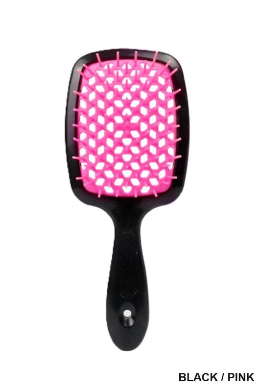 Tik Tok Detangling Hair Massage Comb Brush Hair Brush Black Pink