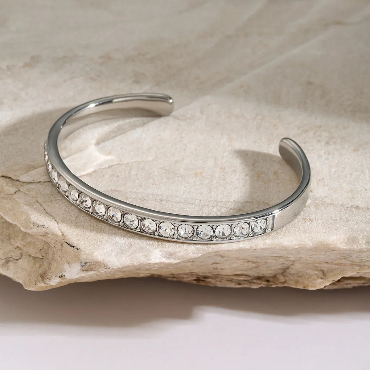 Stainless Steel Inlaid Zircon Bracelet Bracelet
