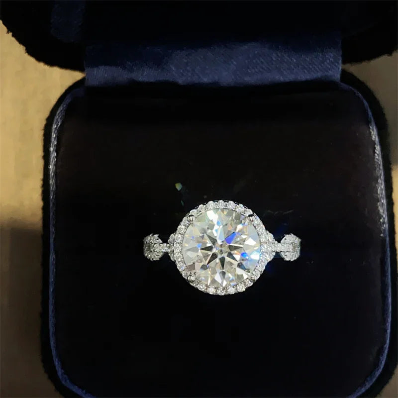 3 Carat 925 Sterling Silver Moissanite Ring ring