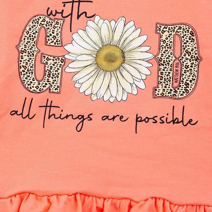 With God All Things Are Possible" 2 Pc Set Clothing Set