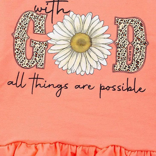 With God All Things Are Possible" 2 Pc Set Clothing Set