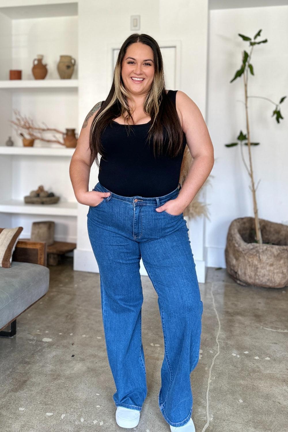 Judy Blue Full Size High Rise Straight Jeans Judy Blue