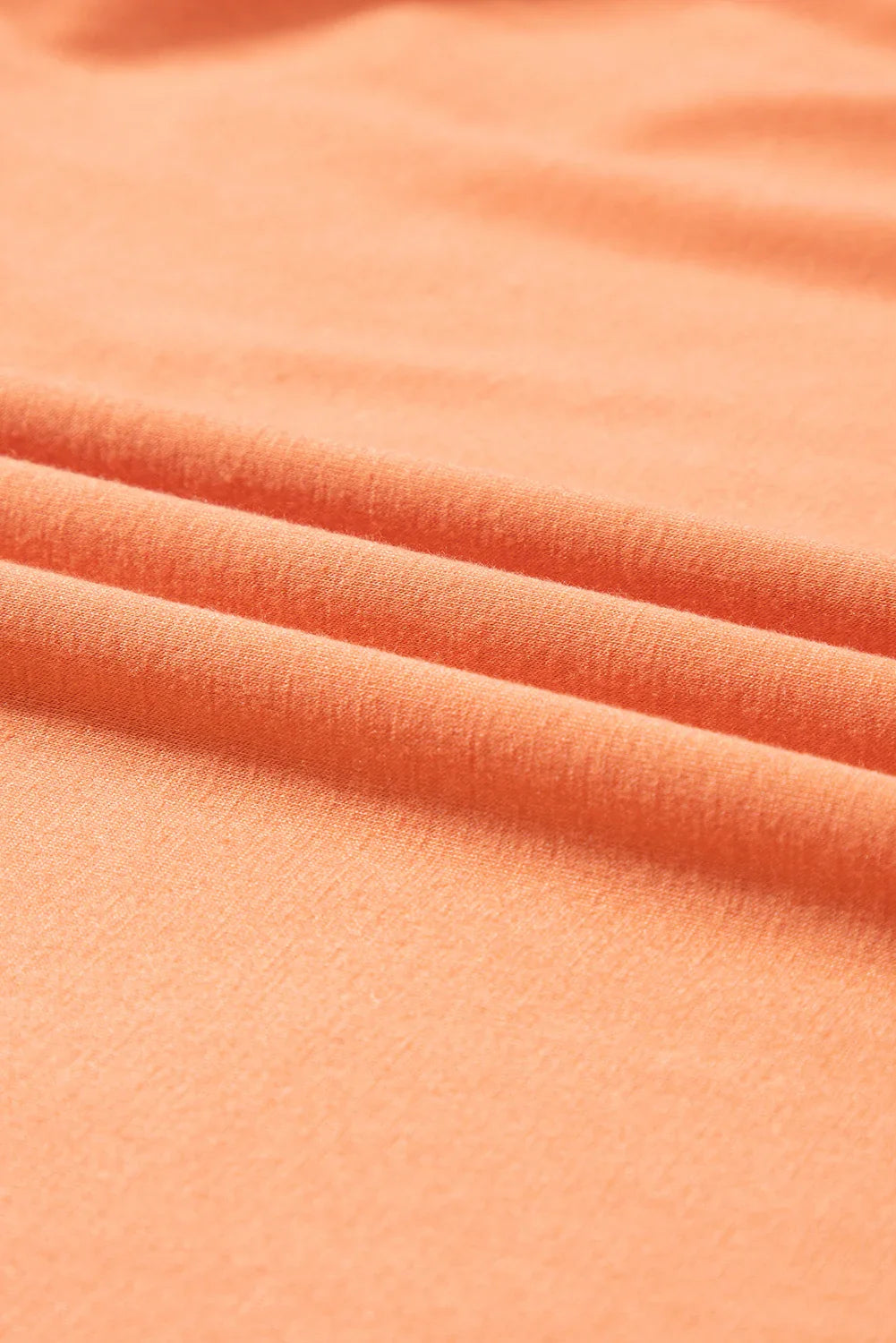 Orange Boho Paisley Mix Print Raglan Sleeve Ruffled Blouse Tops