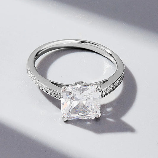 925 Sterling Silver Zircon Ring ring Silver