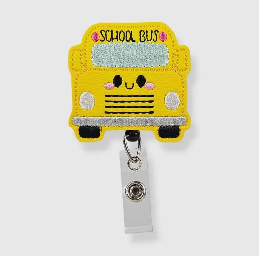 School Bus Badge Pal badge reel