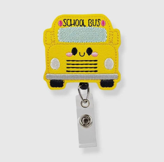 School Bus Badge Pal badge reel