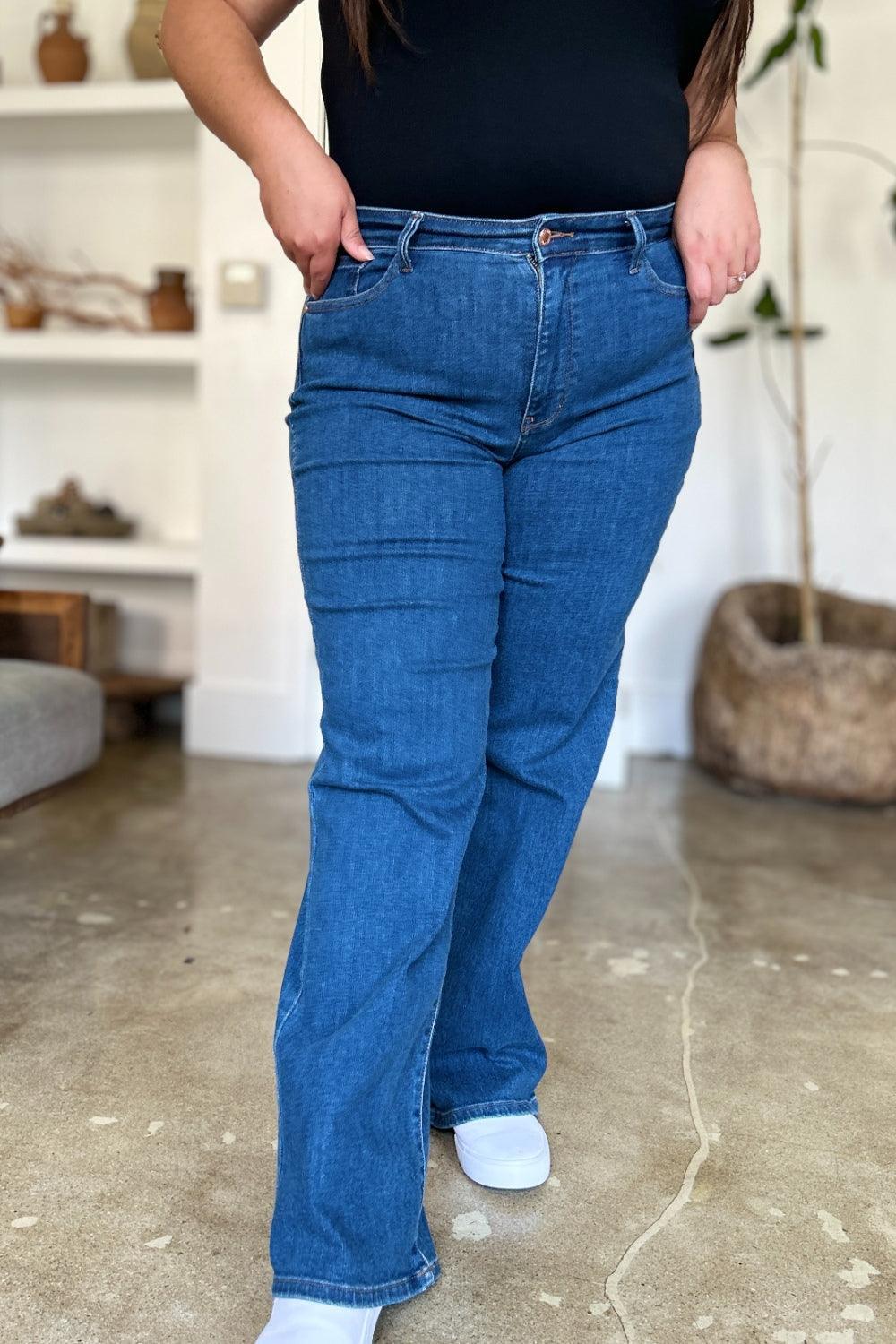 Judy Blue Full Size High Rise Straight Jeans Judy Blue