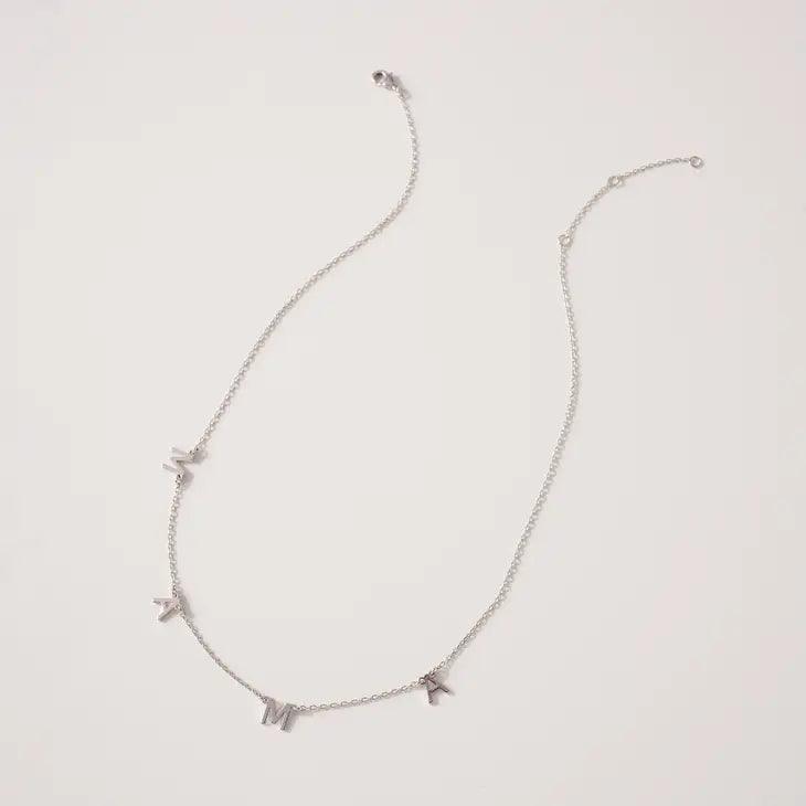 MAMA Letter Charm Short Necklace