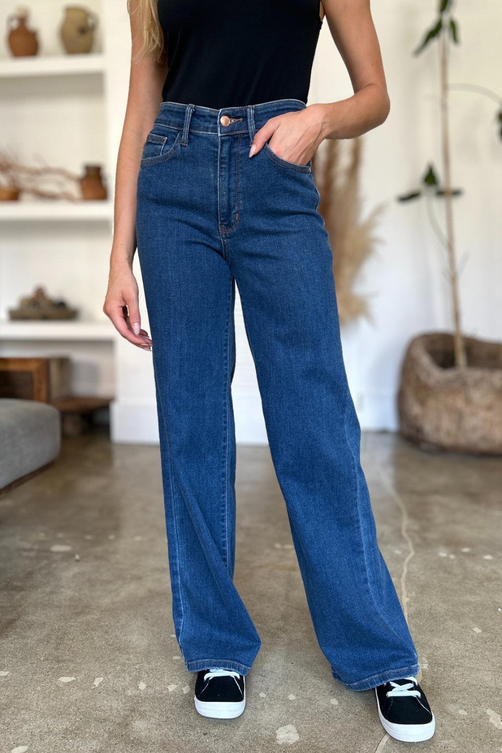Judy Blue Full Size High Rise Straight Jeans Judy Blue