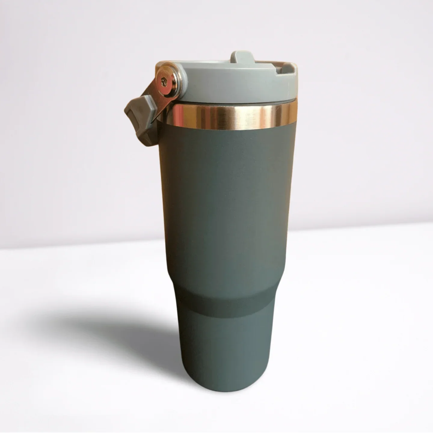30OZ STAINLESS STEEL FLIP STRAW TUMBLER - CHARCOAL tumbler