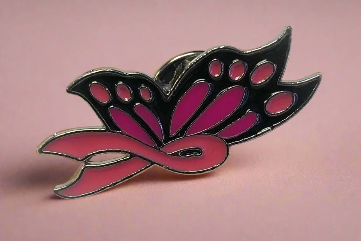 Breast Cancer Awareness Butterfly Pin Jewelry