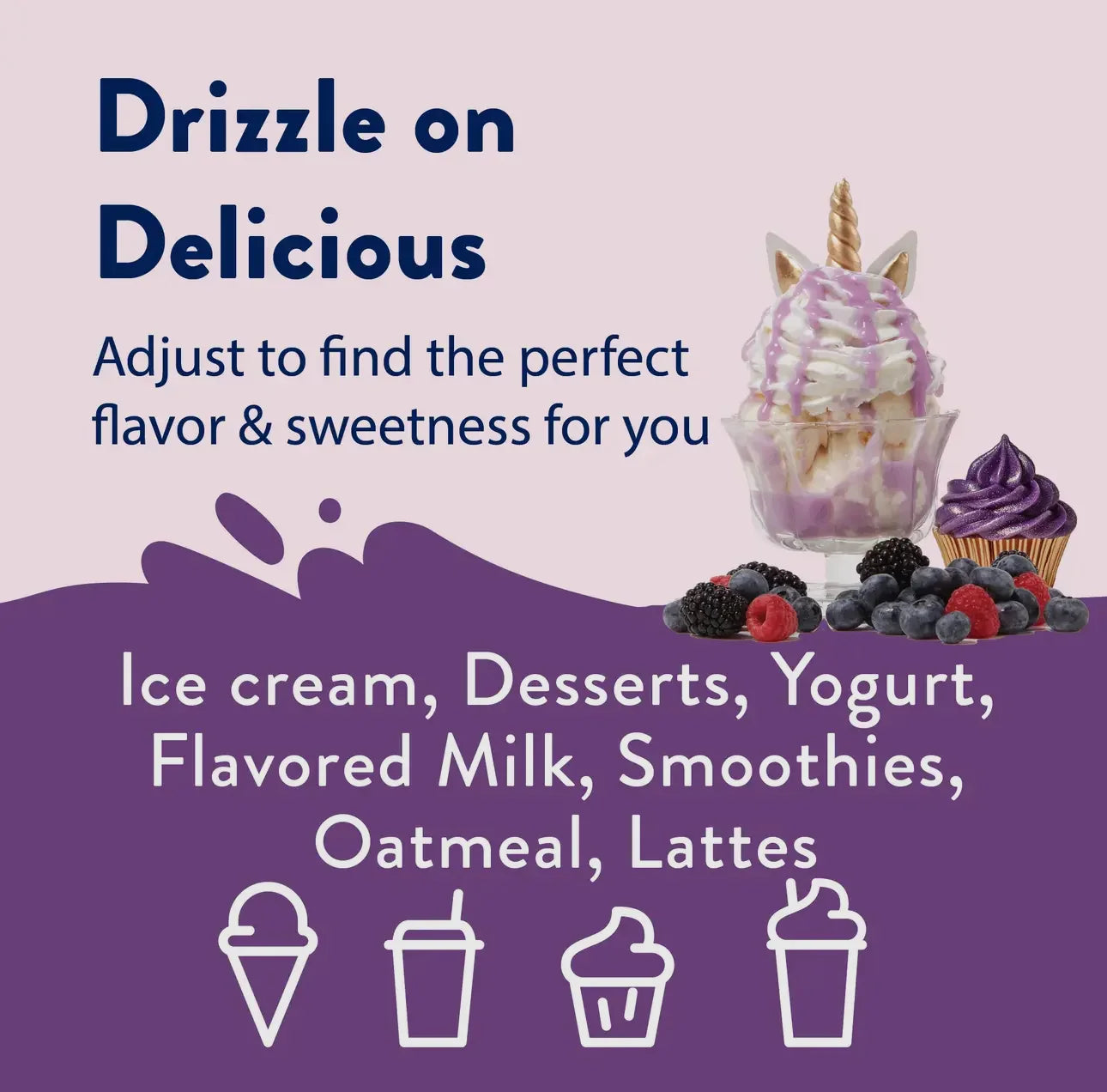 Skinny Mixes Unicorn Sauce Topping drinks