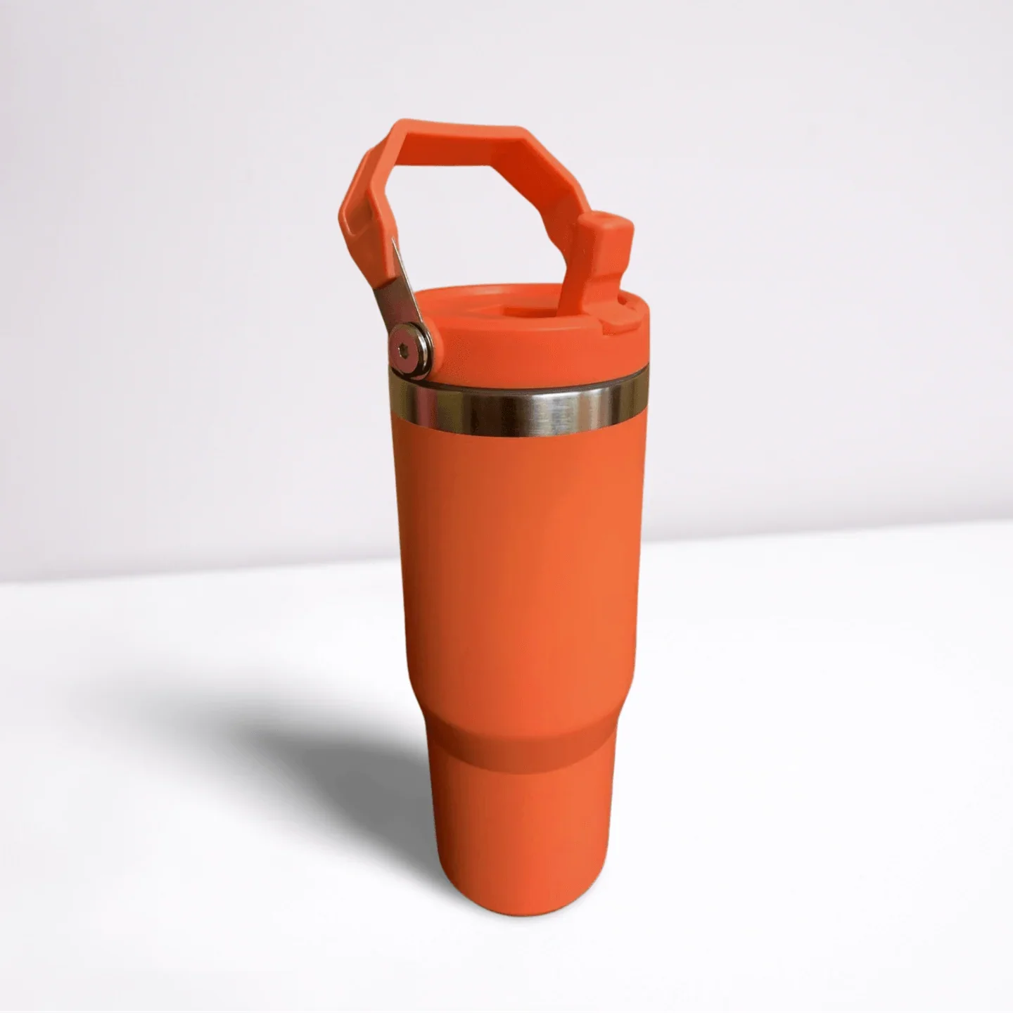 30OZ STAINLESS STEEL FLIP STRAW TUMBLER - CORAL tumbler