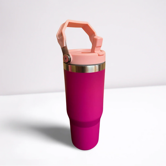 30OZ STAINLESS STEEL FLIP STRAW TUMBLER - WINE tumbler