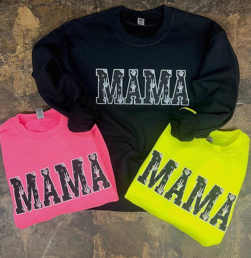 MAMA Skeleton Sweatshirt Sweatshirt Pink