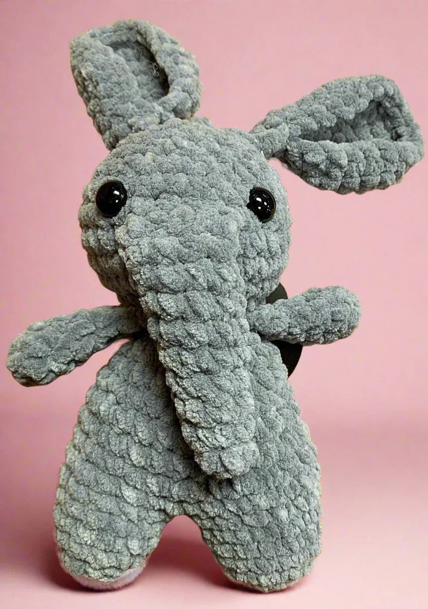 Handmade Crochet Small Elephant Homemade Stuffed Animal