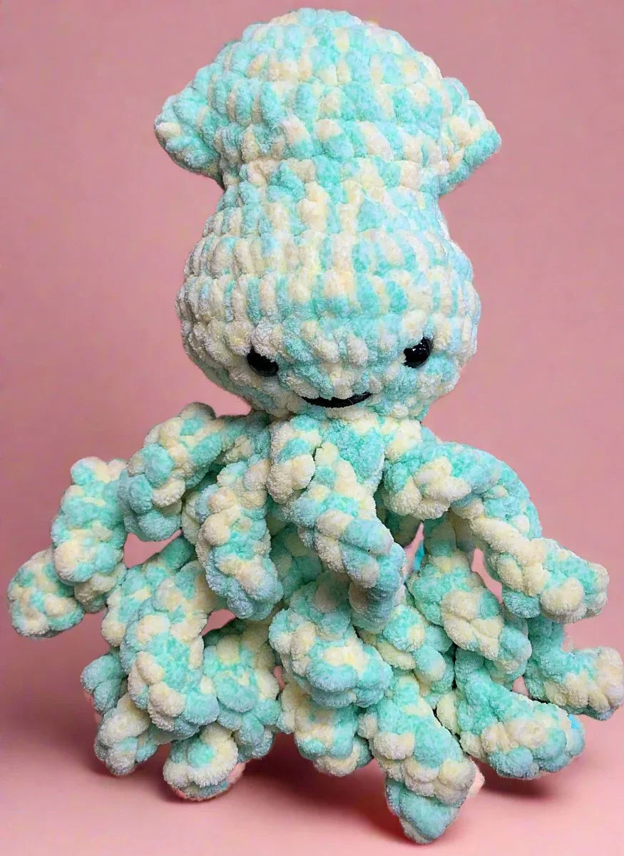 Handmade Crochet Small Octopus Homemade Stuffed Animal