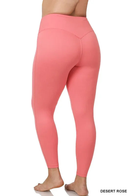 Zenana Plus, Brushed Microfiber Full Length Leggings Leggings