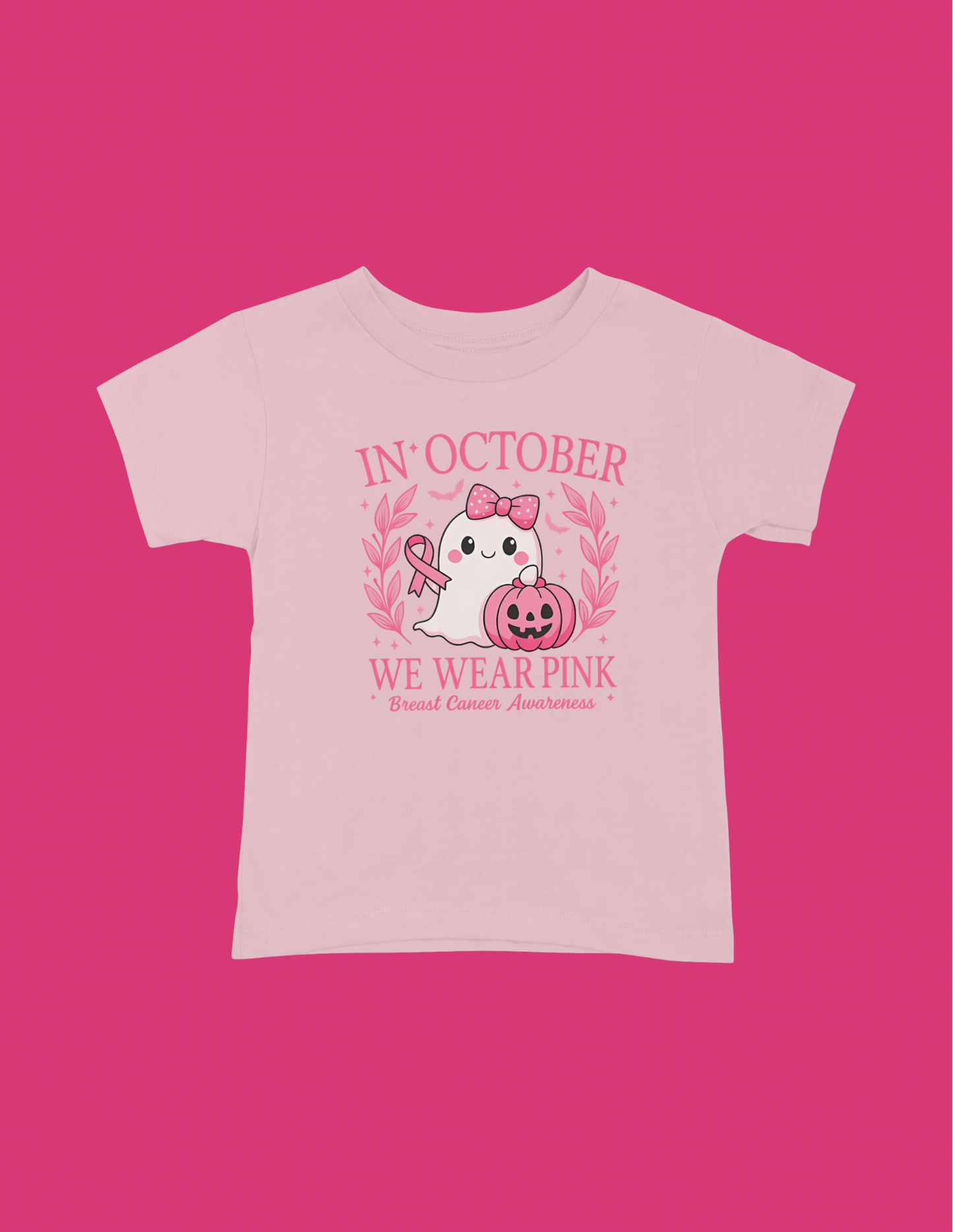 In October We Wear Pink Graphic T-Shirt Graphic T-Shirts