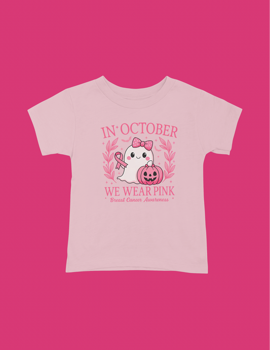 In October We Wear Pink Graphic T-Shirt Graphic T-Shirts