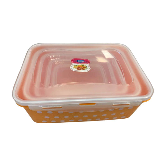 Polkadot Storage Container Set Food Orange