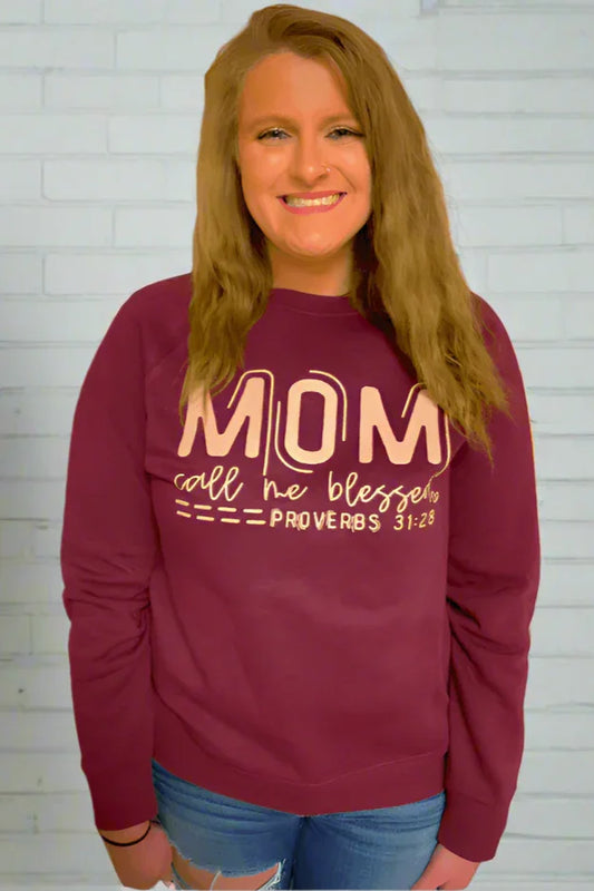 "Mom Call Me Blessed" Sweetheart Sweatshirt